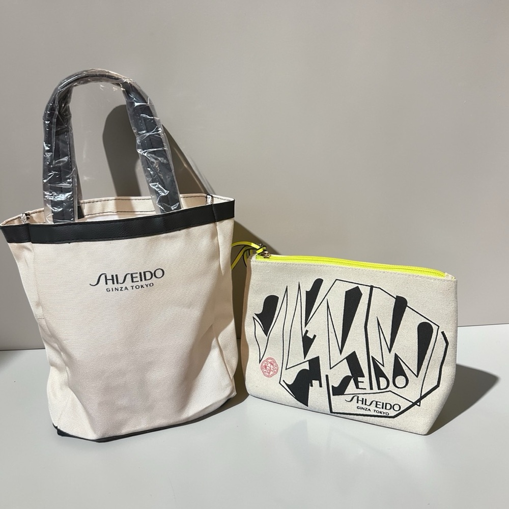 Shiseido tote bag Bundle Tokyo Tote from Recycled Material New & make up bag